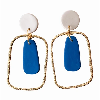 Royal and White Sweet Tree Jewelry Blake Earrings