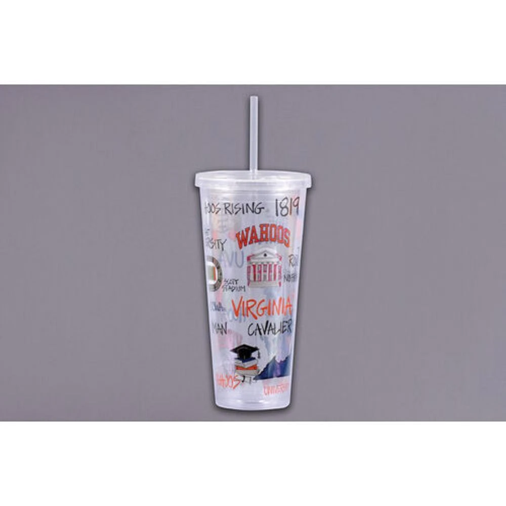 Virginia Magnolia Lane 22 Oz Multi Icons Tumbler