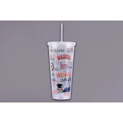 Virginia Magnolia Lane 22 Oz Multi Icons Tumbler