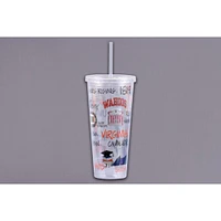 Virginia Magnolia Lane 22 Oz Multi Icons Tumbler