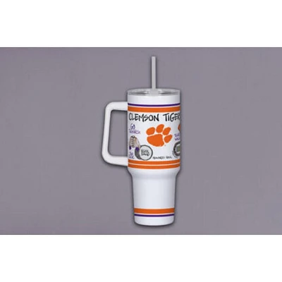 Clemson Magnolia Lane 40 Oz Multi Icons Tumbler
