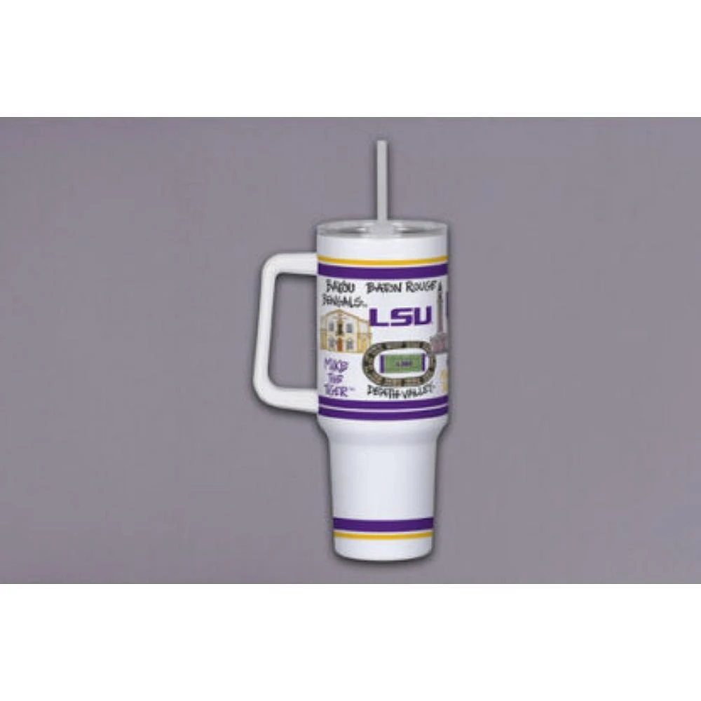 LSU Magnolia Lane 40 Oz Multi Icons Tumbler