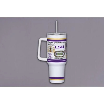 LSU Magnolia Lane 40 Oz Multi Icons Tumbler