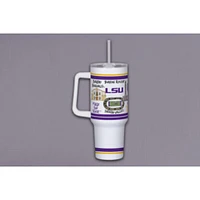 LSU Magnolia Lane 40 Oz Multi Icons Tumbler