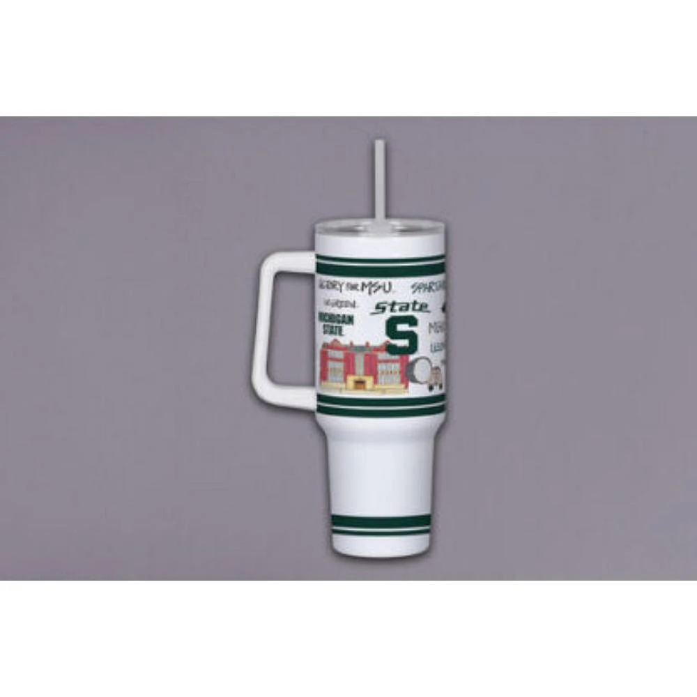 Michigan State Magnolia Lane 40 Oz Multi Icons Tumbler
