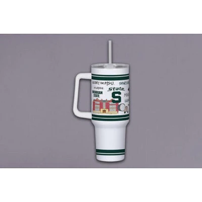 Michigan State Magnolia Lane 40 Oz Multi Icons Tumbler