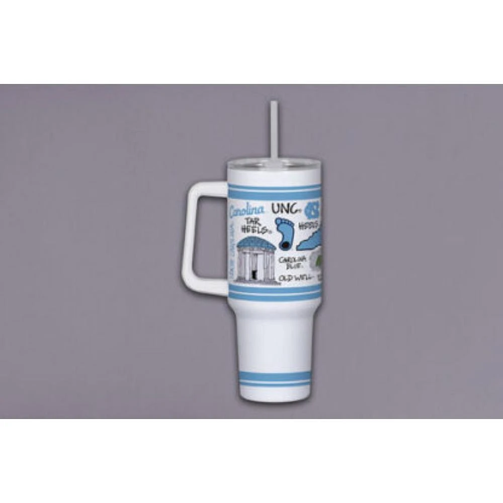 UNC Magnolia Lane 40 Oz Multi Icons Tumbler