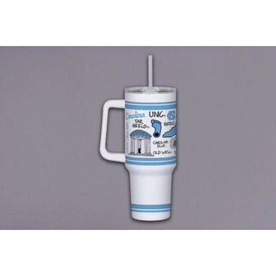 UNC Magnolia Lane 40 Oz Multi Icons Tumbler