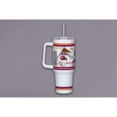 Virginia Tech Magnolia Lane 40 Oz Multi Icons Tumbler