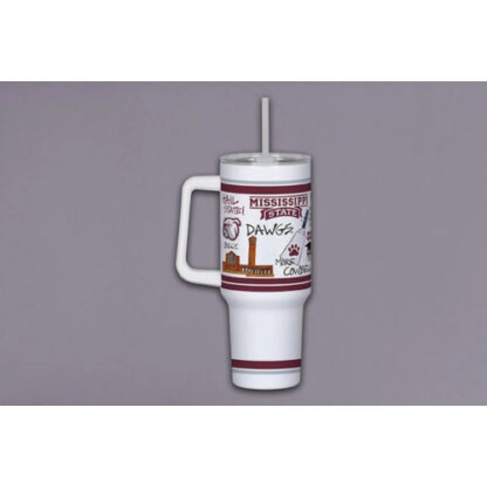 Mississippi State Magnolia Lane 40 Oz Multi Icons Tumbler