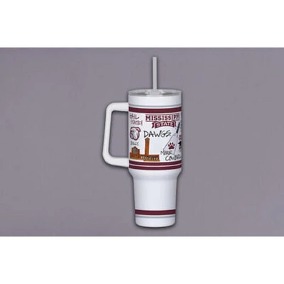 Mississippi State Magnolia Lane 40 Oz Multi Icons Tumbler