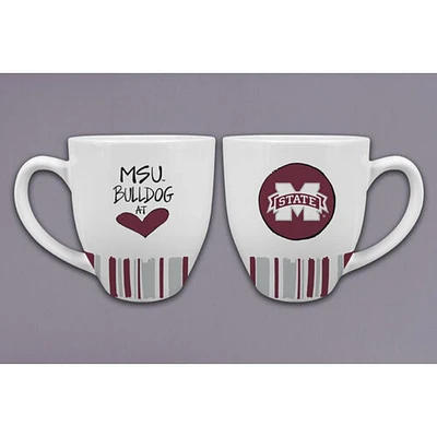 Mississippi State Magnolia Lane 16 Oz Heart Mug