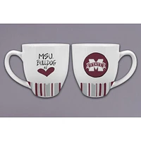 Mississippi State Magnolia Lane 16 Oz Heart Mug