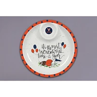 Virginia Magnolia Lane Chip And Dip Melamine Platter