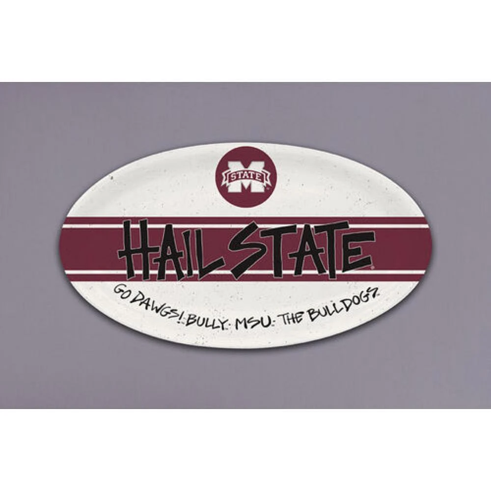 Mississippi State Magnolia Lane Oval Melamine Platter