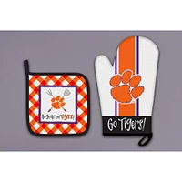 Clemson Magnolia Lane Oven Mitt and Pot Holder Set