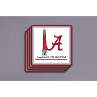 Alabama Magnolia Lane 4-Pack Icon Coaster Set