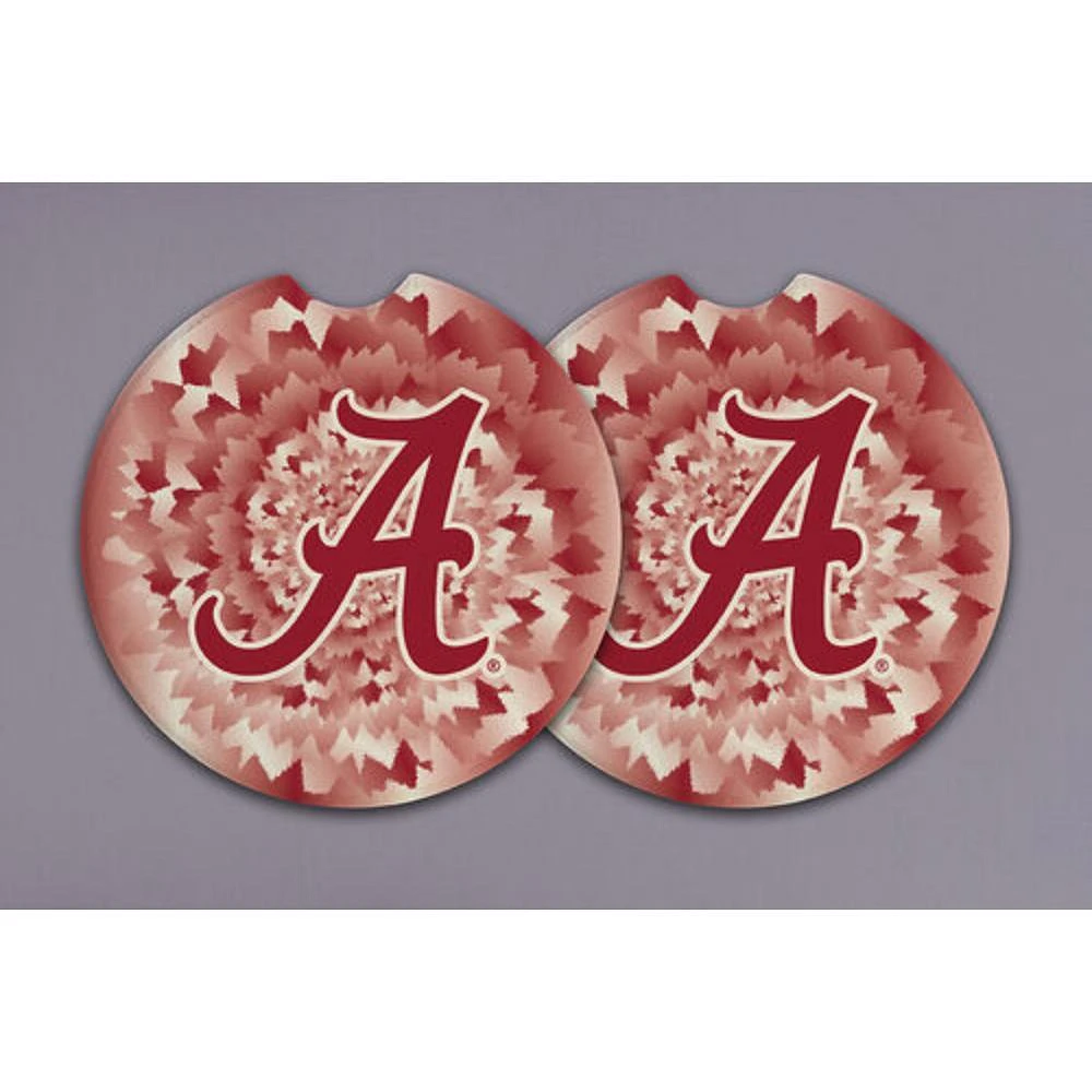Alabama Magnolia Lane 2-Pack Tie Dye Car Coasters