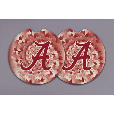 Alabama Magnolia Lane 2-Pack Tie Dye Car Coasters
