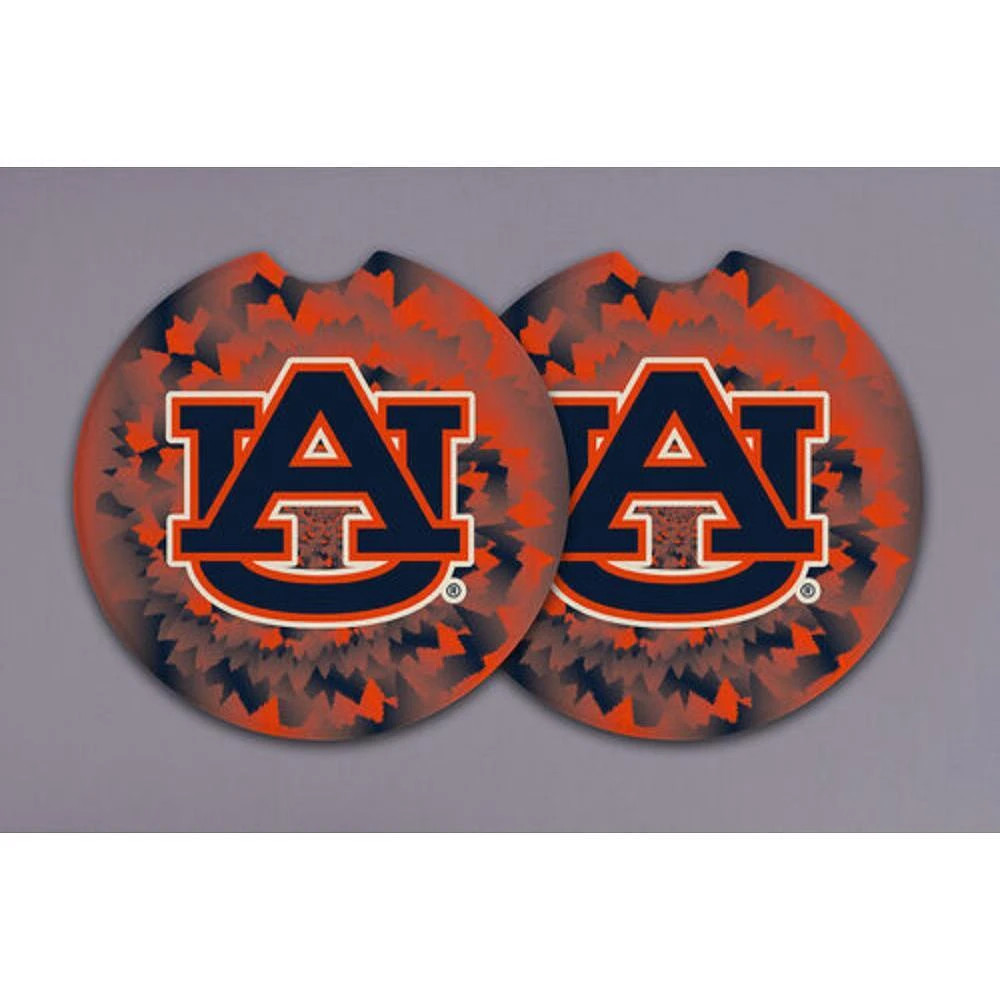 Auburn Magnolia Lane 2-Pack Tie Dye Car Coasters