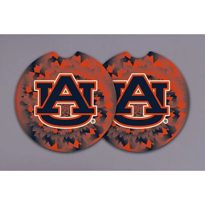 Auburn Magnolia Lane 2-Pack Tie Dye Car Coasters