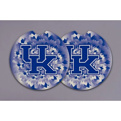 Kentucky Magnolia Lane 2-Pack Tie Dye Car Coasters