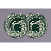 Michigan State Magnolia Lane 2-Pack Tie Dye Car Coasters
