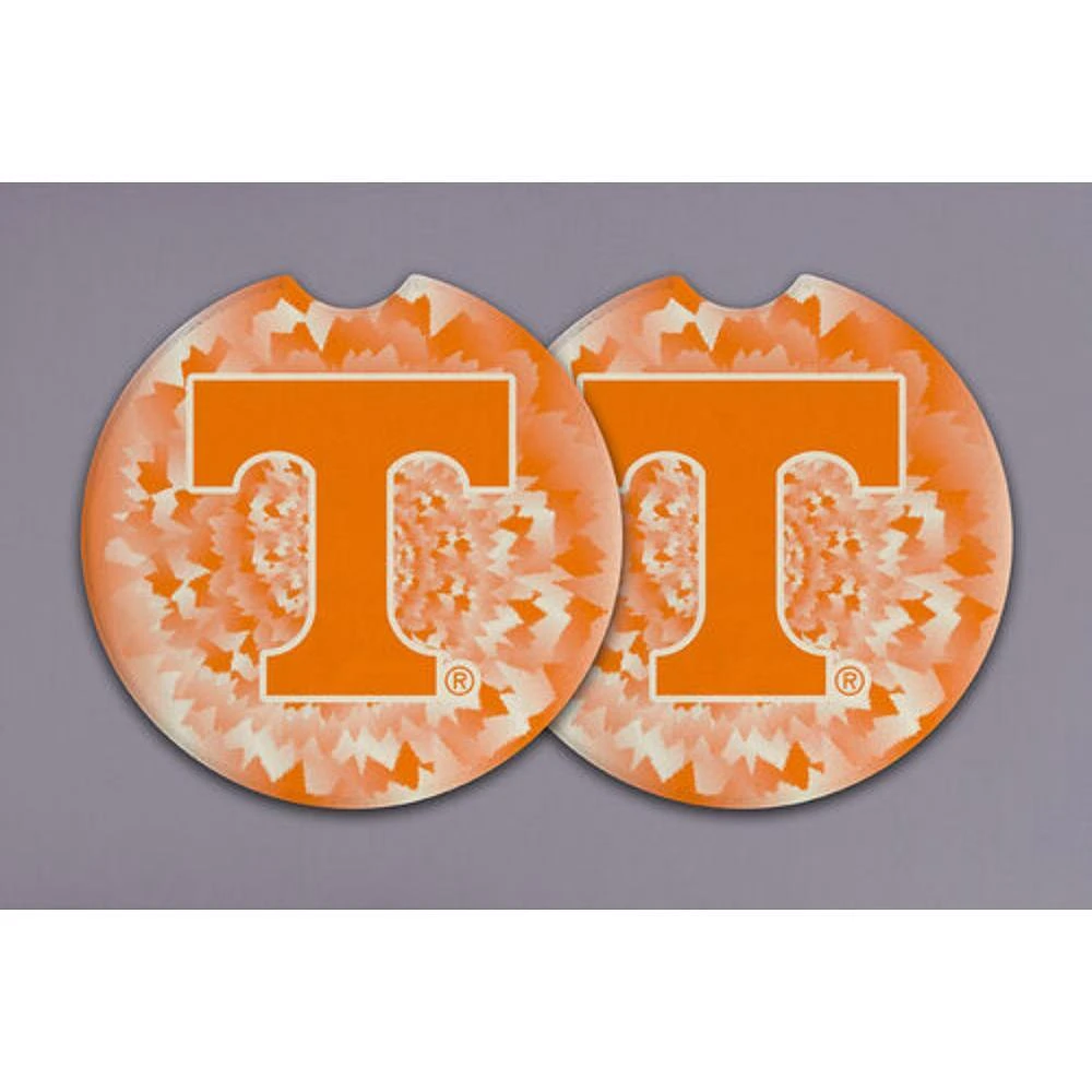 Tennessee Magnolia Lane 2-Pack Tie Dye Car Coasters