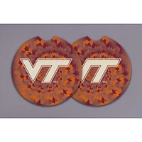 Virginia Tech Magnolia Lane 2-Pack Tie Dye Car Coasters