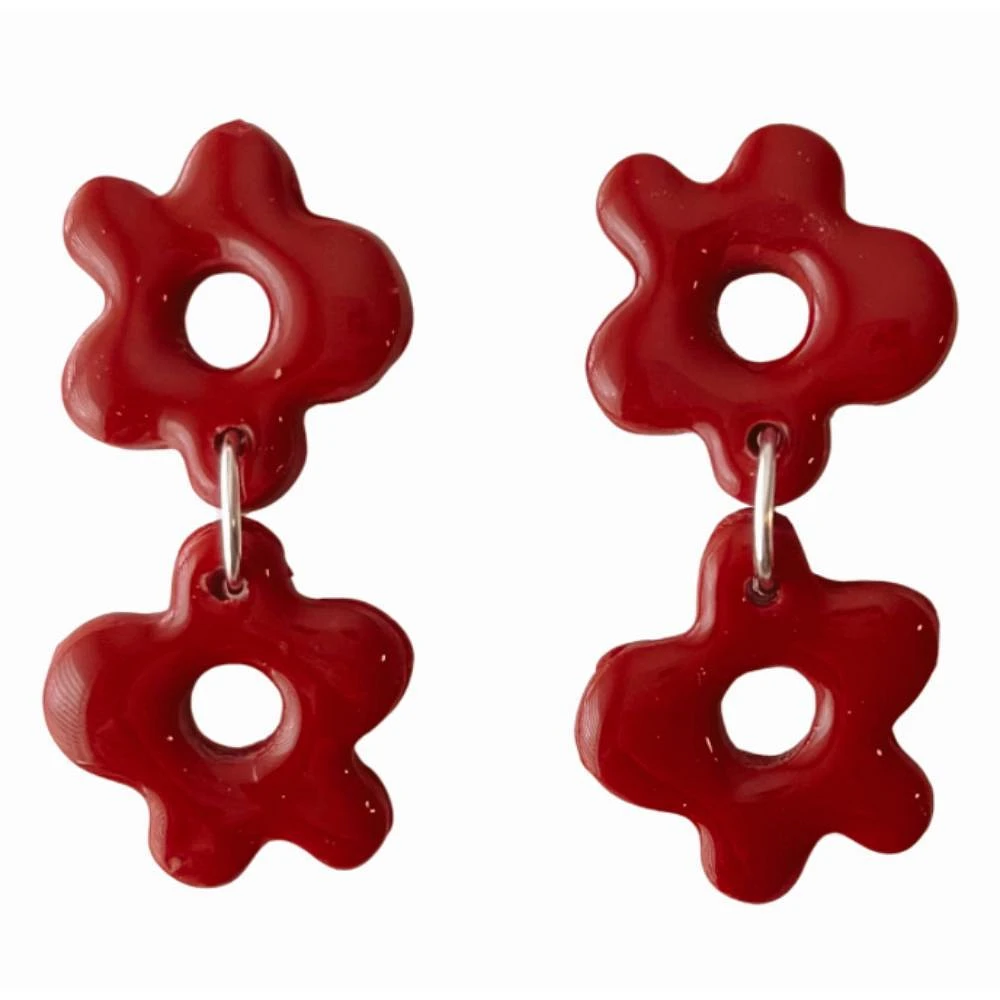 Crimson Sweet Tree Jewelry Alexis Flower Earrings