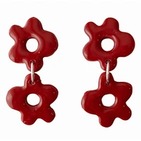 Crimson Sweet Tree Jewelry Alexis Flower Earrings