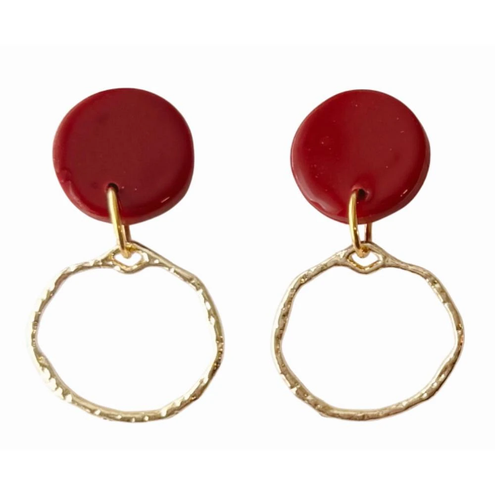 Cardinal Sweet Tree Jewelry Zoie Circle Earrings