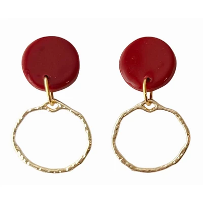 Cardinal Sweet Tree Jewelry Zoie Circle Earrings
