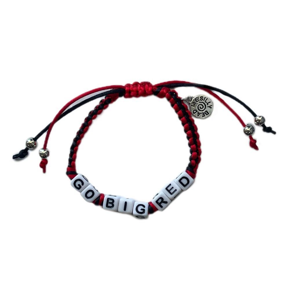 Western Kentucky Box Braid Bead Adjustable Bracelet