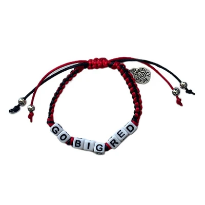 Western Kentucky Box Braid Bead Adjustable Bracelet