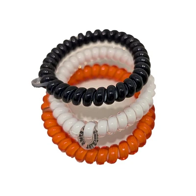 Navy, White, and Orange Small Teleties