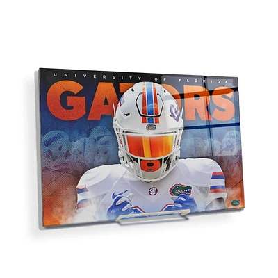 Florida 12 X 8 Inch Gators Fight Mini Acrylic Wall Art