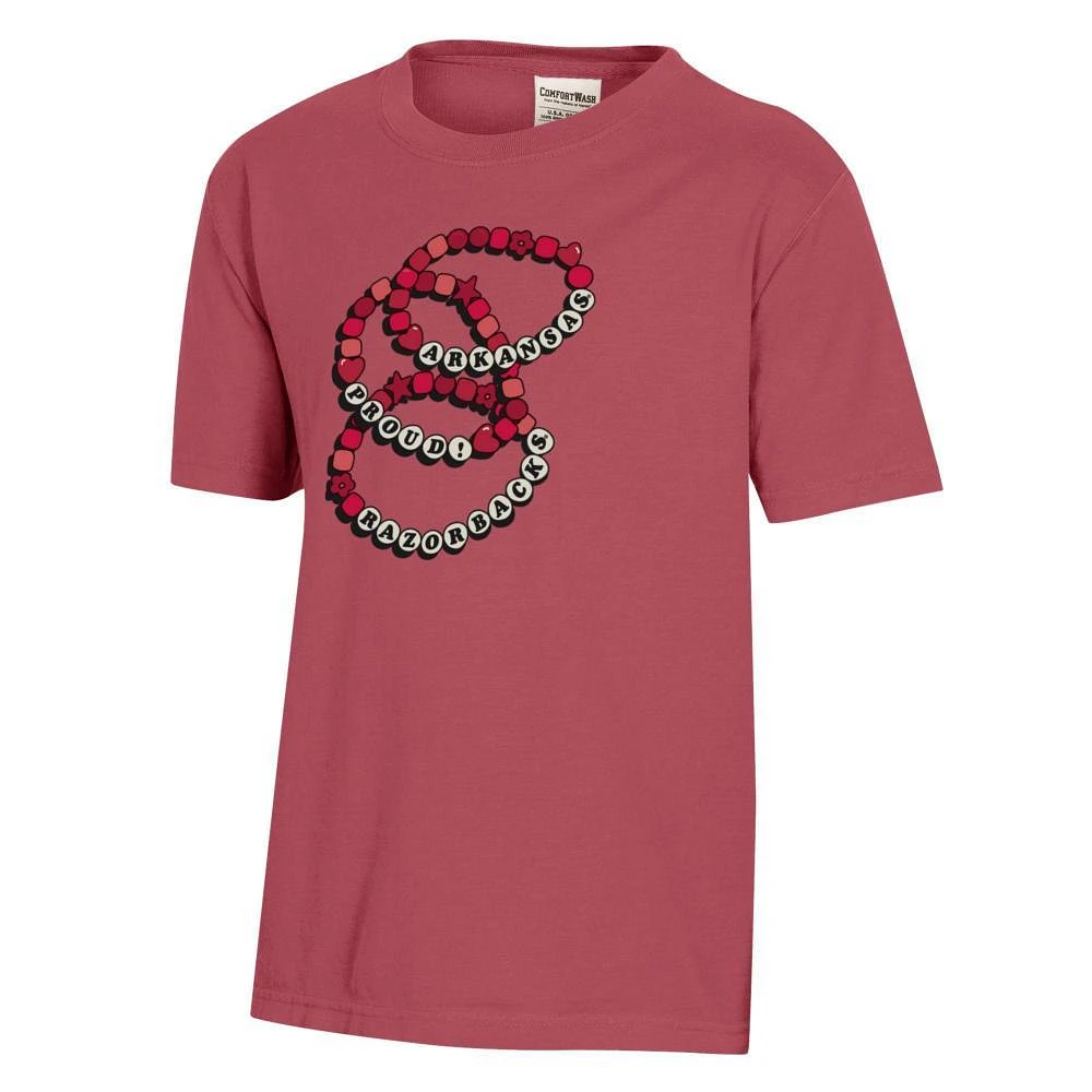 Arkansas YOUTH Friendship Bracelet Comfort Wash Tee