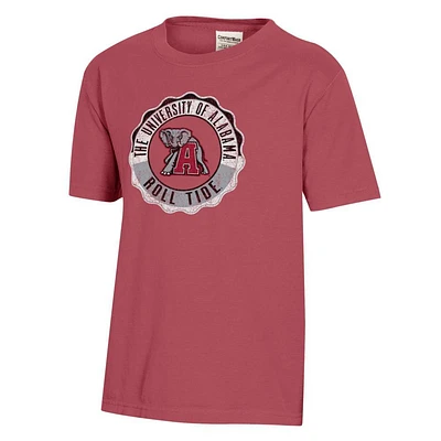 Alabama YOUTH Vault Mascot Seal Comfort Wash Tee