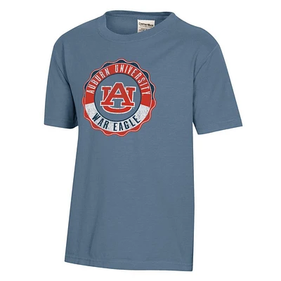 Auburn YOUTH Mascot Seal Comfort Wash Tee