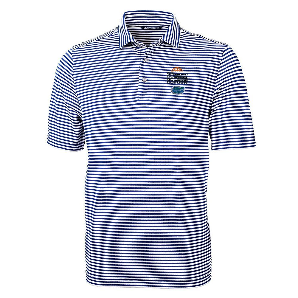 Florida Cutter and Buck 2025 Men's Final Four Ecopique Stripe Polo