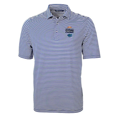 Florida Cutter and Buck 2025 Men's Final Four Ecopique Stripe Polo