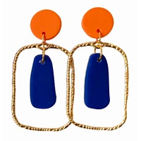 Royal and Orange Sweet Tree Jewelry Blake Earrings
