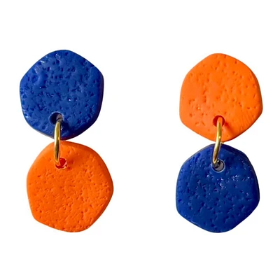 Royal and Sweet Tree Jewelry Laine Mismatched Circle Earrings