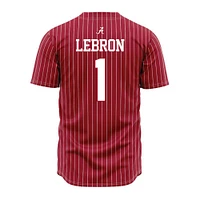 Alabama Justin Lebron Pinstripe Baseball Jersey