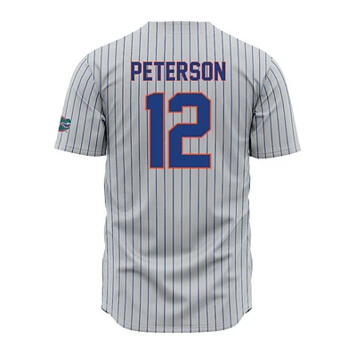 Florida Liam Peterson Pinstripe Baseball Jersey