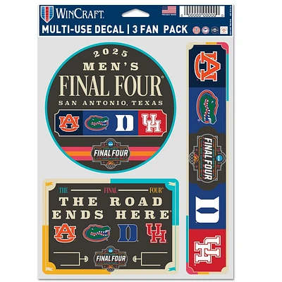 Auburn 2025 Men's Final Four Fan Decals 3 Pack