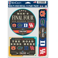 Auburn 2025 Men's Final Four Fan Decals 3 Pack
