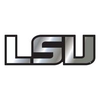  Lsu Magnet Chrome Lsu Logo 3 