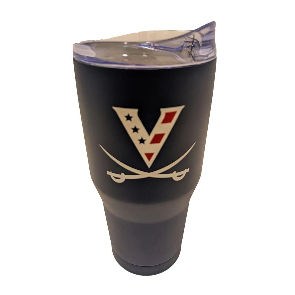 Virginia Logo Brands 30 Oz Red, White, and Hoo Tumbler